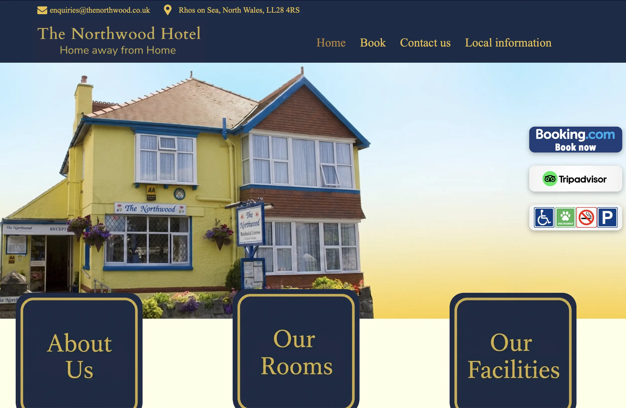 The Northwood Hotel Website Preview